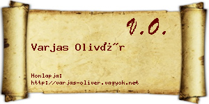 Varjas Olivér névjegykártya