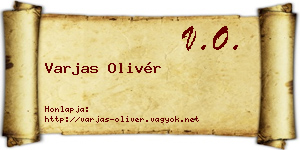Varjas Olivér névjegykártya