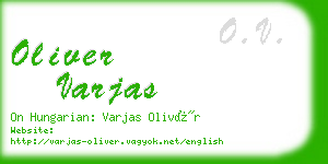 oliver varjas business card